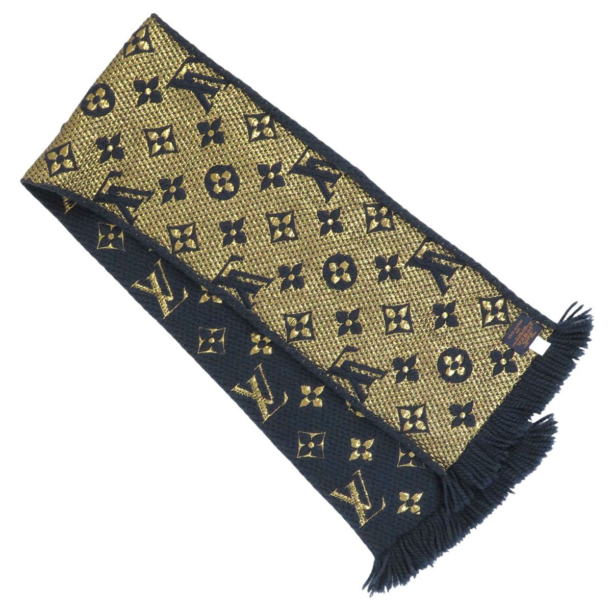ルイヴィトン エシャルプ ロゴマニア シャイン マフラー モノグラム