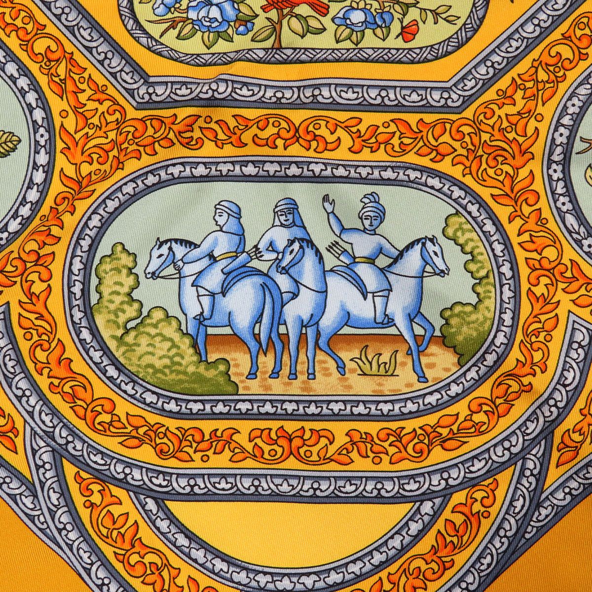 エルメス カレ 90 QALAMDAN カラムダン スカーフ ユニセックス