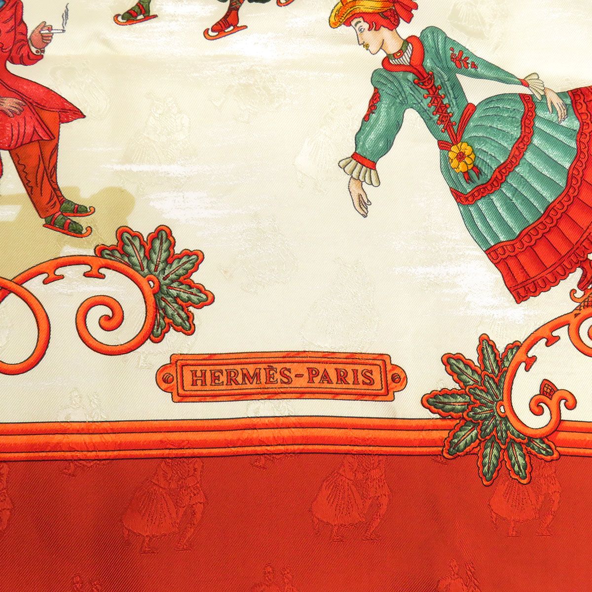 エルメス カレ 90 Joies d'Hiver 冬の愉しみ スカーフ ユニセックス