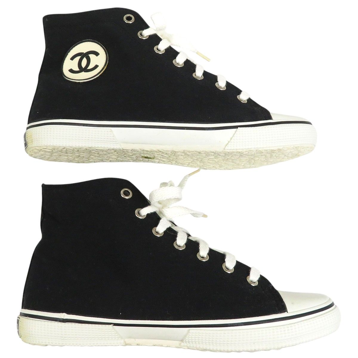 シャネル ココマーク ハイカット スニーカー 001852 レディース