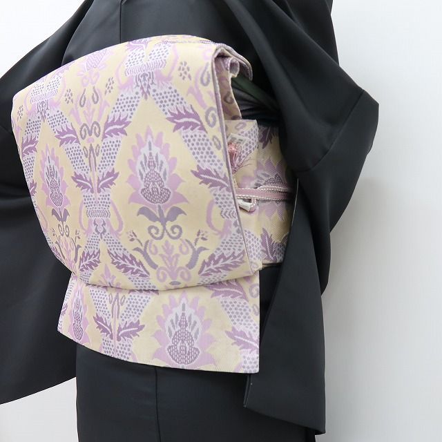 六花-RIKKA- 新品 正絹 さが美謹製 リバーシブル 唐花 花菱 七宝❀変化