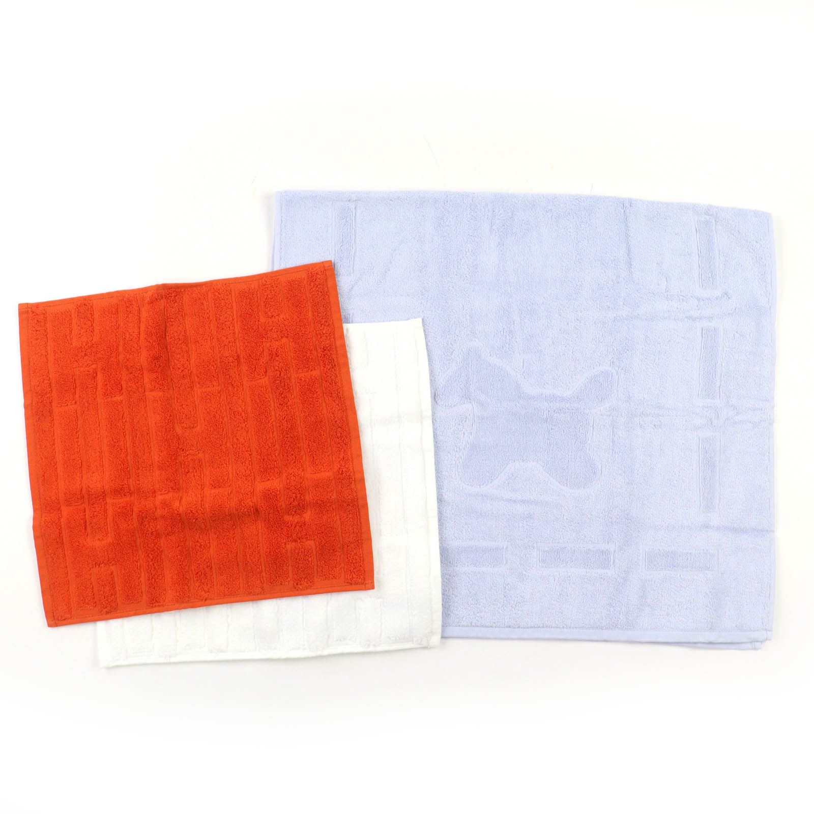 未使用品☆HERMES エルメス カレ・タオル ステアーズ コットン100
