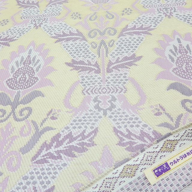 六花-RIKKA- 新品 正絹 さが美謹製 リバーシブル 唐花 花菱 七宝❀変化