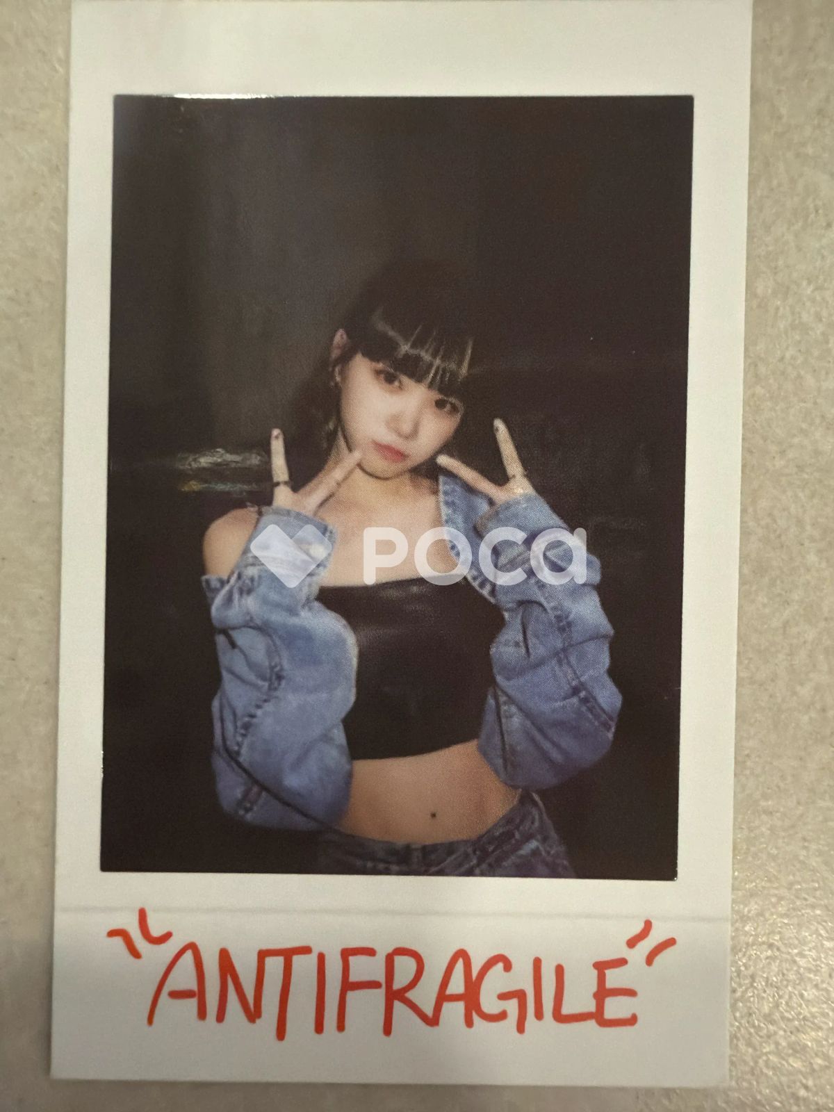 LE SSERAFIM チェウォン ANTIFRAGILE INSTANT PHOTO CARD 3 - メルカリ