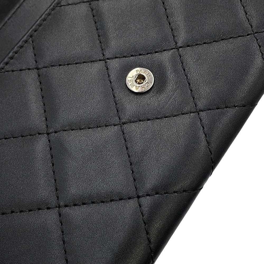 シャネル 二つ折り財布 マトラッセ ココマーク カンボンライン