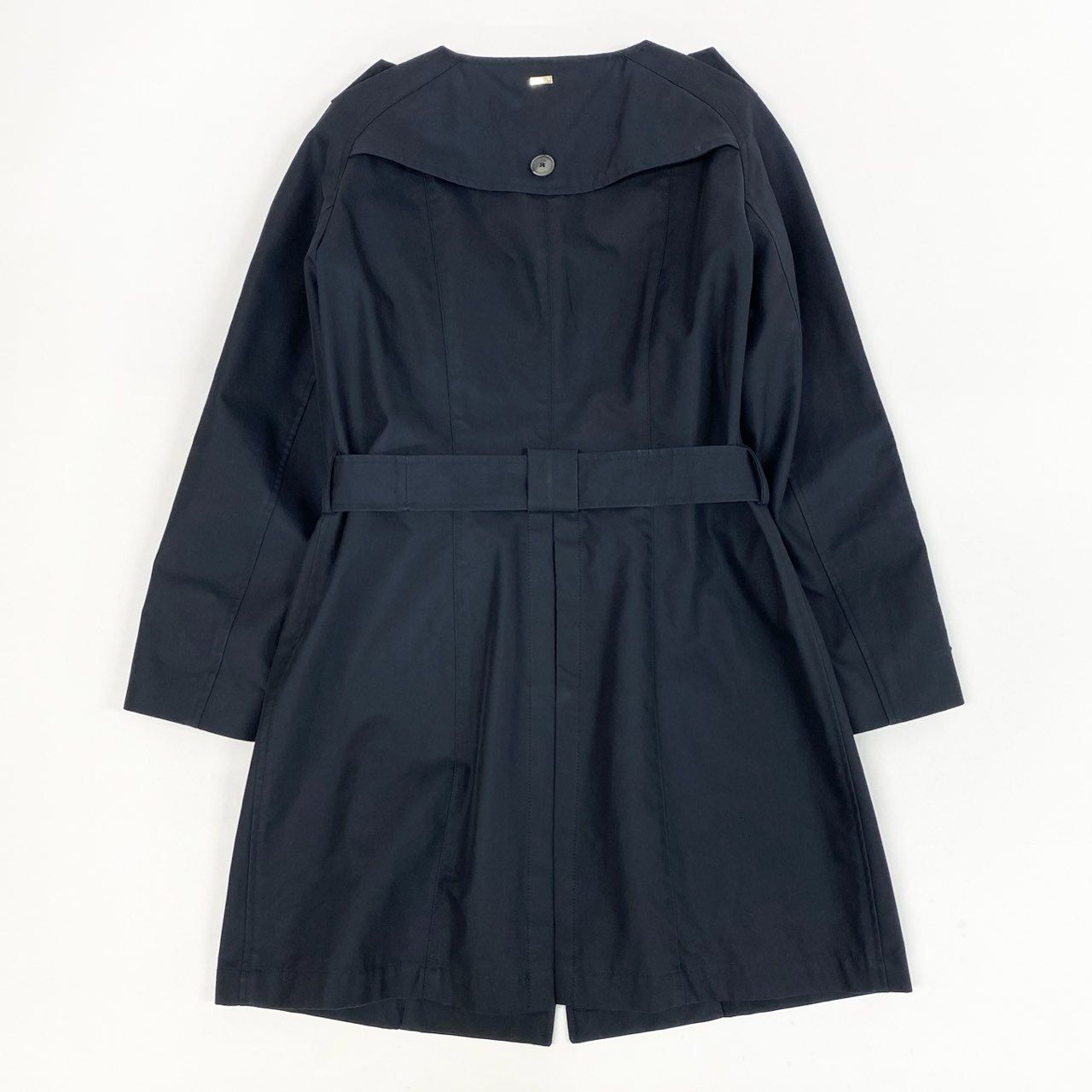 37a26 HERNO ヘルノ ノーカラー トレンチコート アウター イタリア製