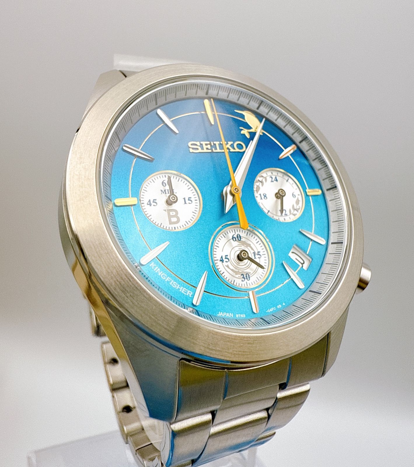 SEIKO 8T63-04A0 クォーツ カワセミ 日本野鳥の会 創立90周年記念 翡翠