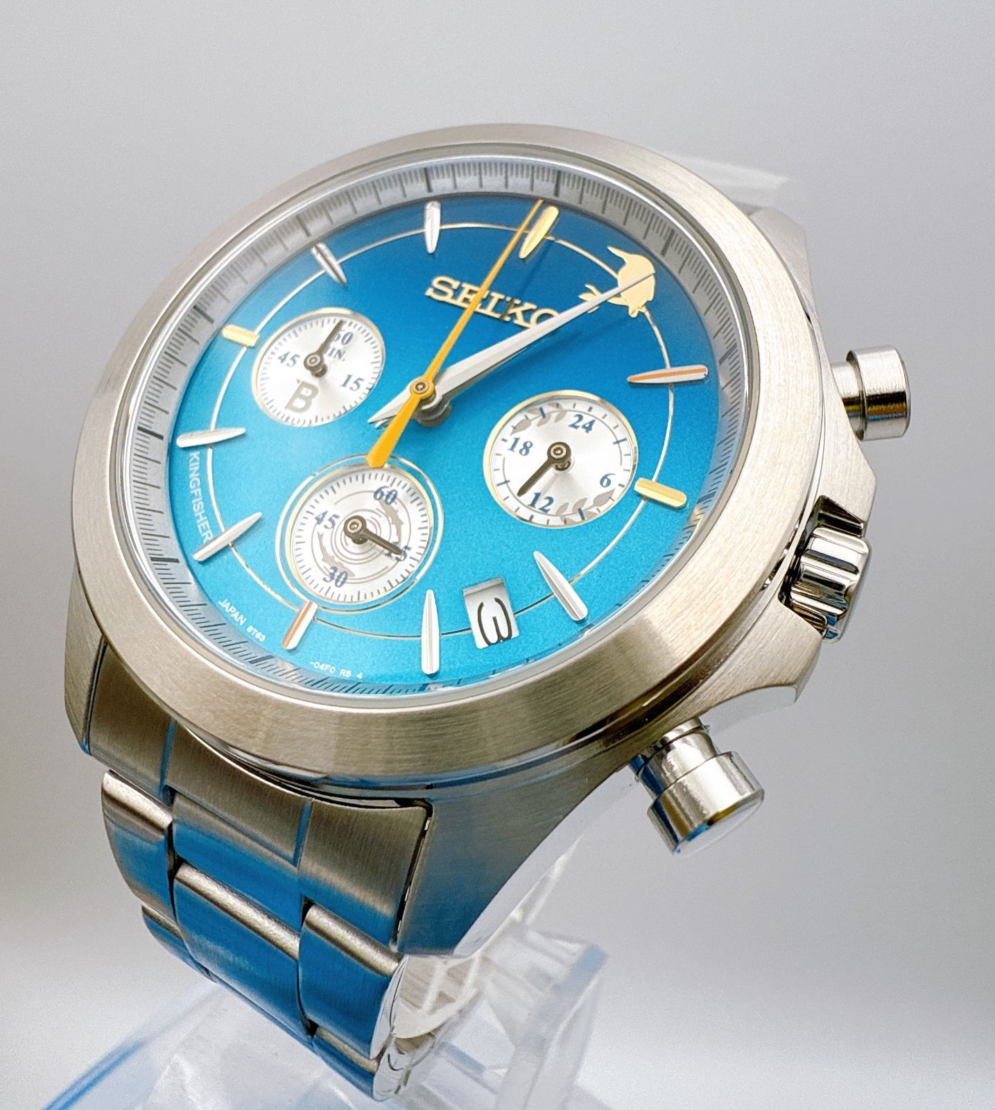 SEIKO 8T63-04A0 クォーツ カワセミ 日本野鳥の会 創立90周年記念 翡翠