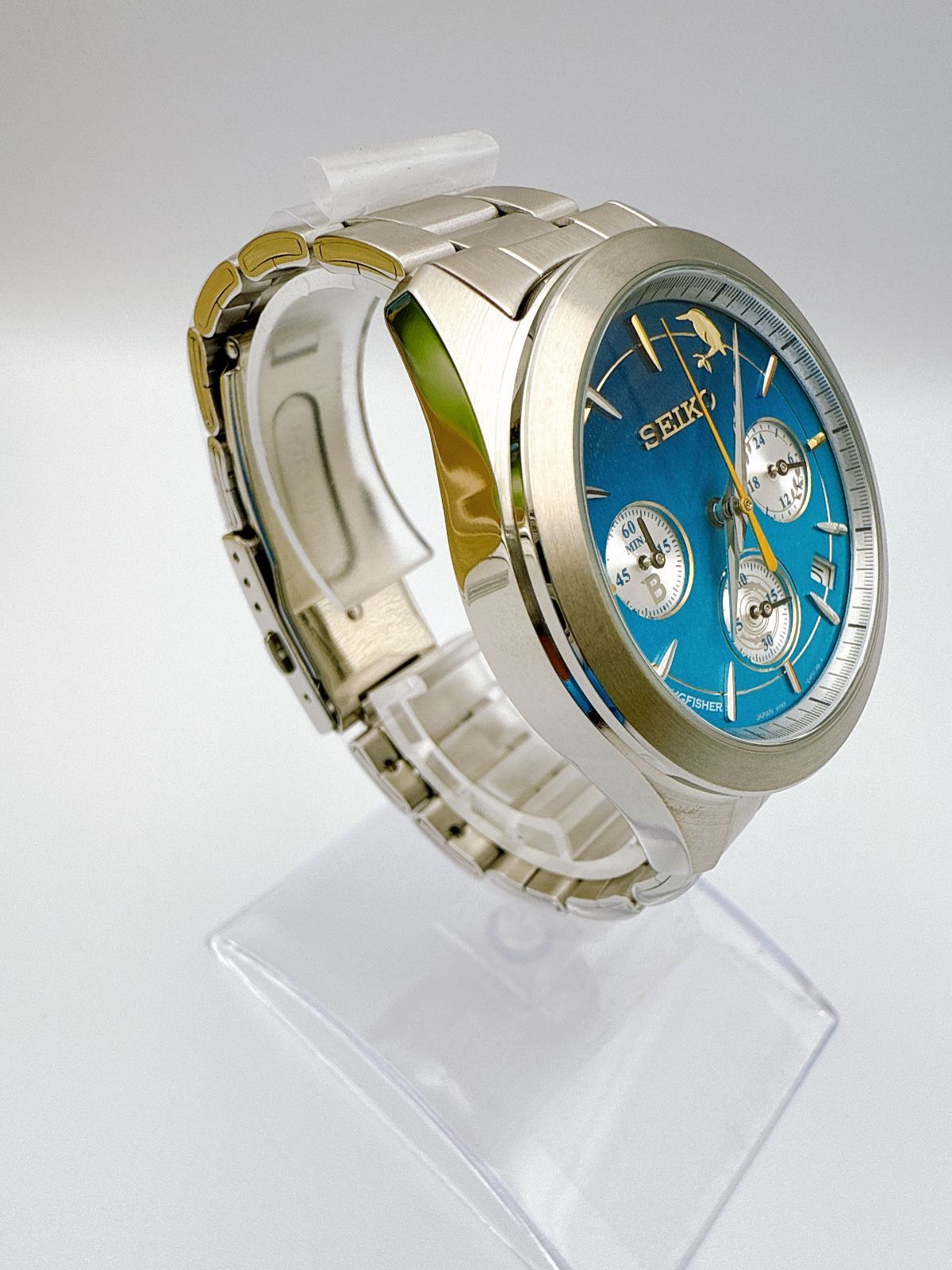SEIKO 8T63-04A0 クォーツ カワセミ 日本野鳥の会 創立90周年記念 翡翠