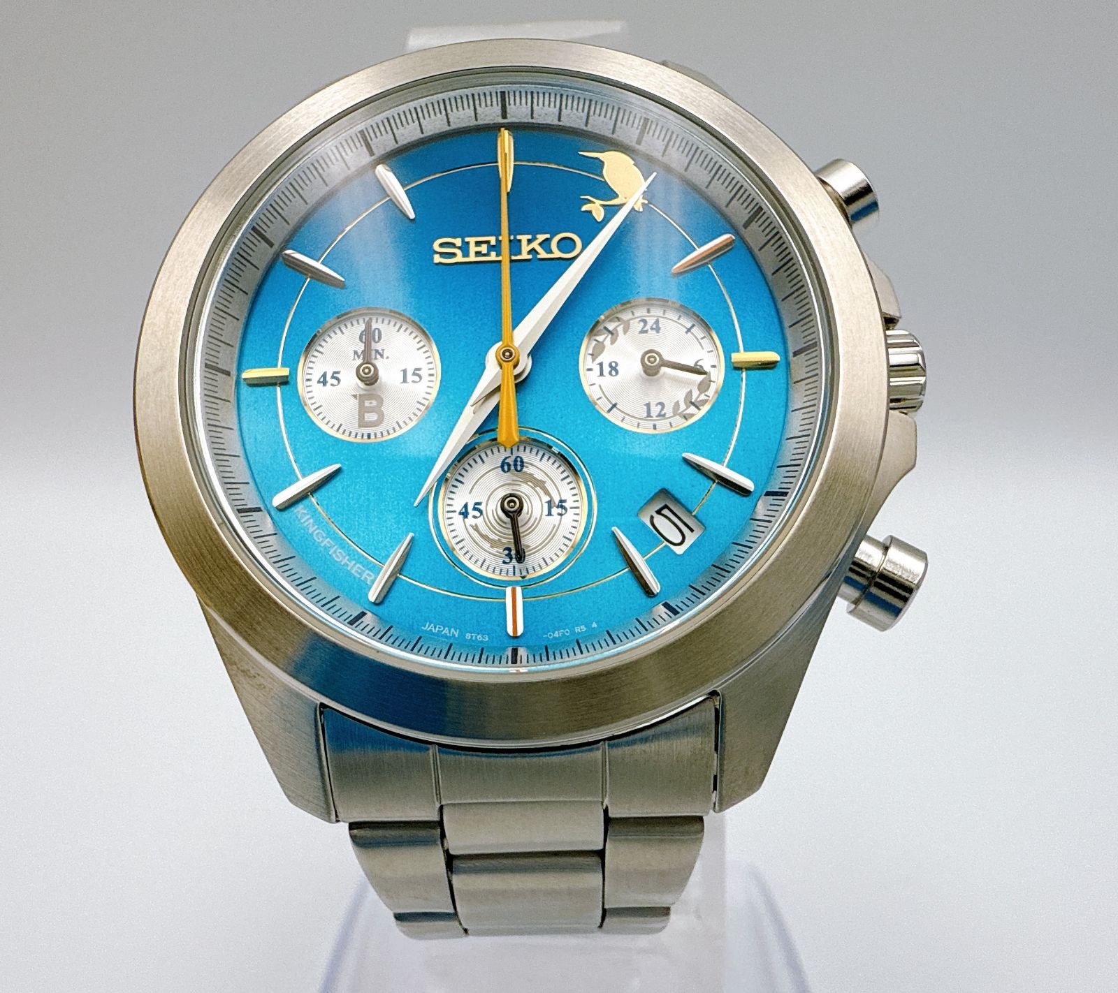 SEIKO 8T63-04A0 クォーツ カワセミ 日本野鳥の会 創立90周年記念 翡翠