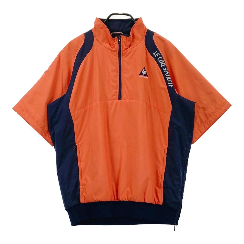 サイズ：L LE COQ GOLF ルコックゴルフ ハーフジップ 半袖中綿