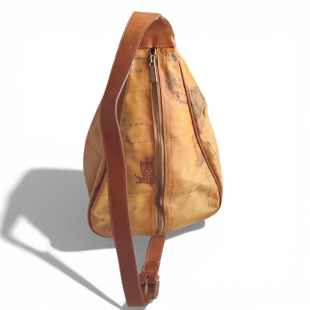 ◆新品◆プリマクラッセ ボディーバッグ ショルダーバッグ 未使用保管品 プリマクラッセ ショルダーバッグ ボディバッグ レザー PVC 地図柄