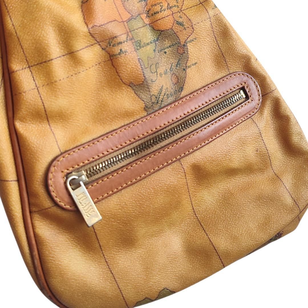プリマクラッセ ショルダーバッグ ボディバッグ レザー PVC 地図柄