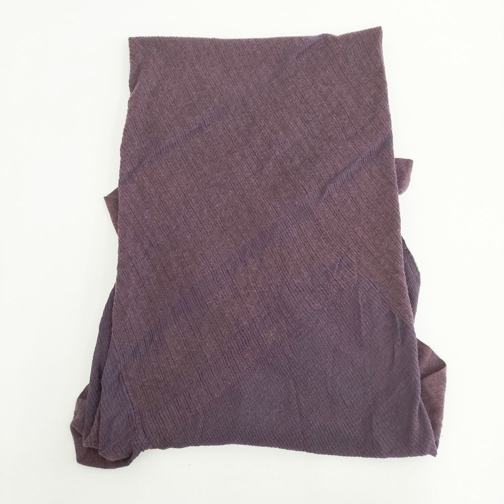 JURGEN LEHL ニット リブ マフラー ネックウォーマー パープル