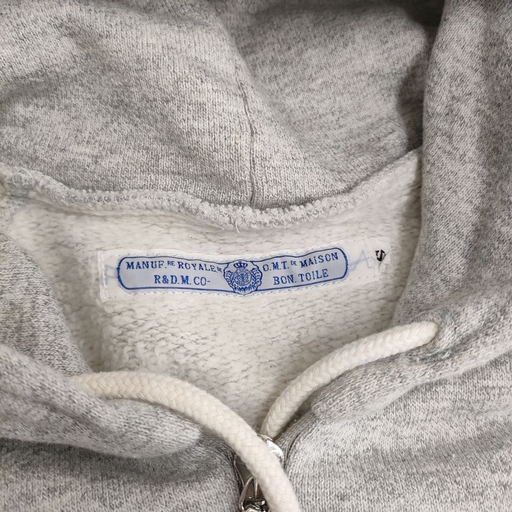 R&D.M.Co- 裏起毛 ジップアップ サイズS スウェット パーカー グレー
