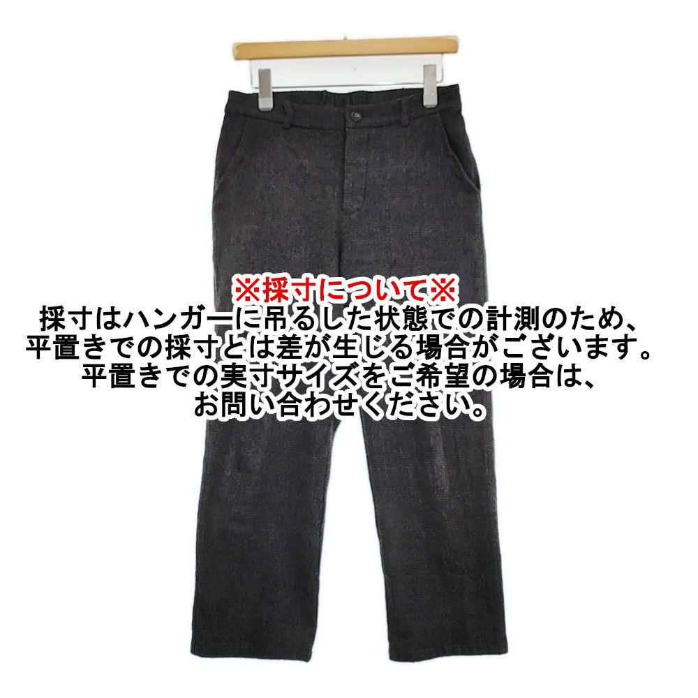 evam eva プレスウールグレンチェックイージーパンツ E183T174 サイズ1