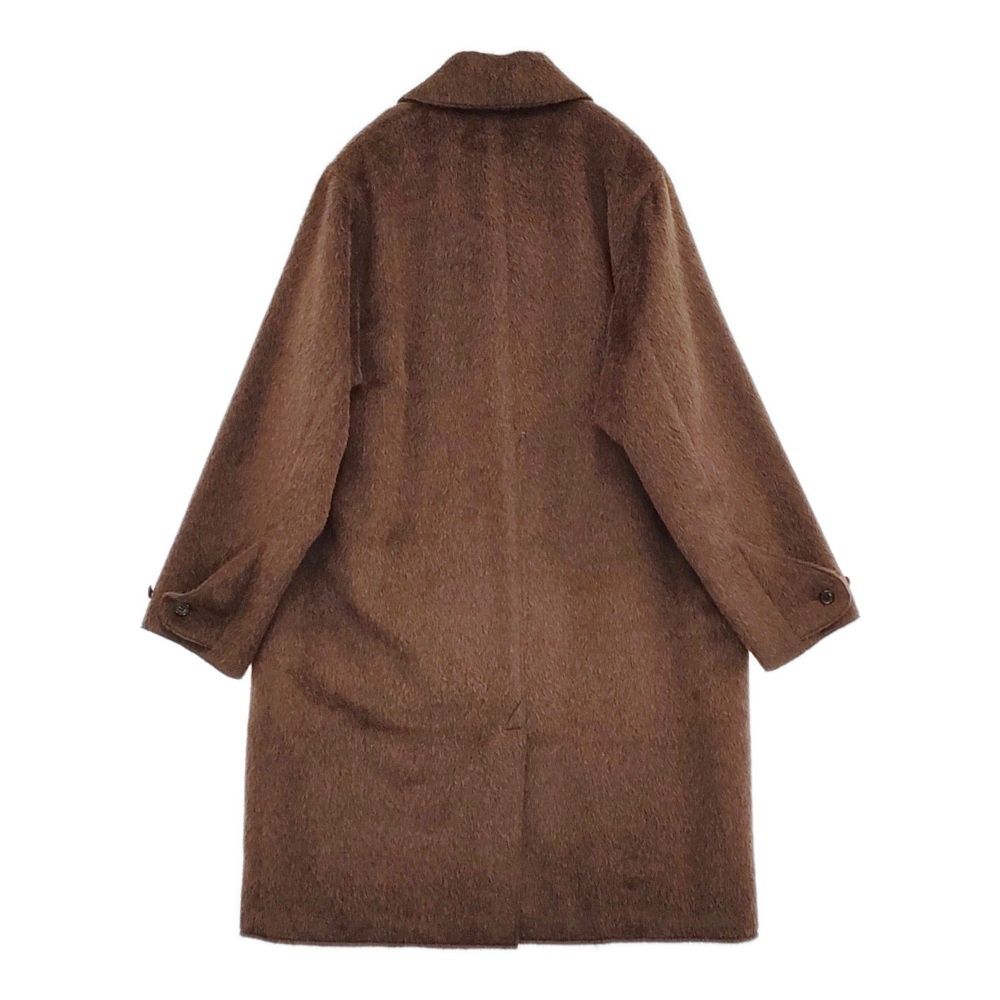 semoh SILK SHAGGY WIDE COLLAR COAT サイズ0 定価121000円 アルパカ混