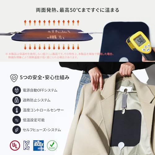ウェアラブルヒーター ネイビー