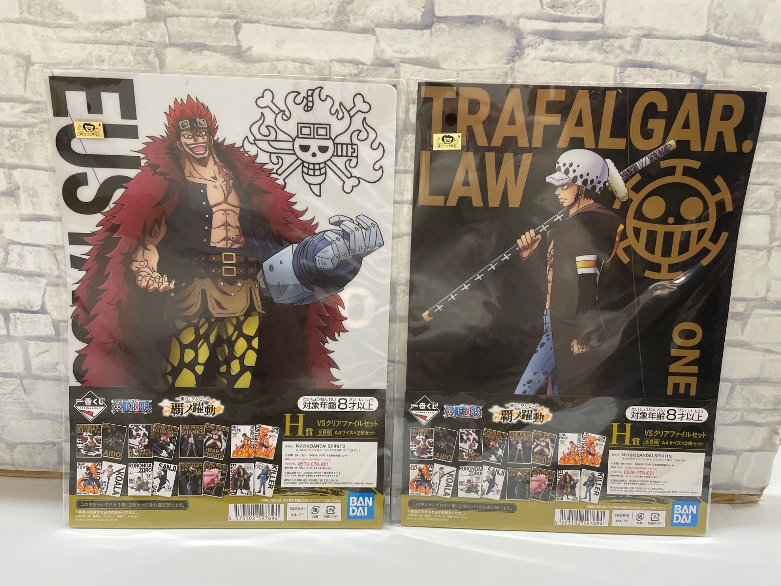 N1-30】◎ 覇ノ躍動 ワンピース 1番くじ H賞 VS クリアファイルセット
