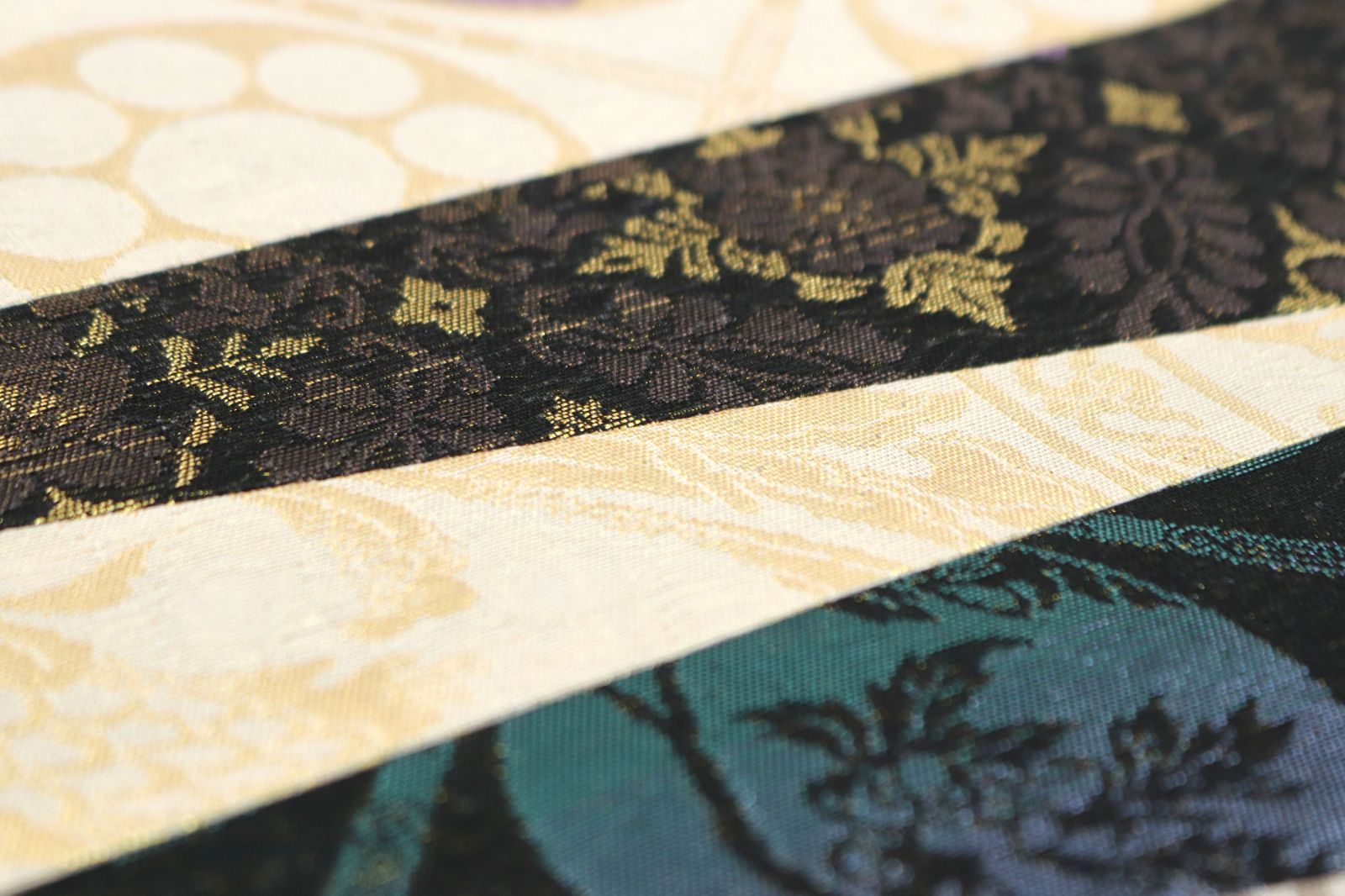 ofa2769 西陣 堀健 切嵌 全通 袋帯 長尺 お仕立て付き 2～3週間で