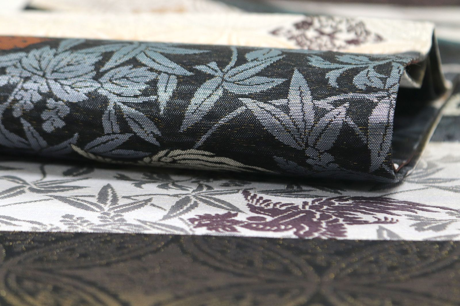 ofa2769 西陣 堀健 切嵌 全通 袋帯 長尺 お仕立て付き 2～3週間で