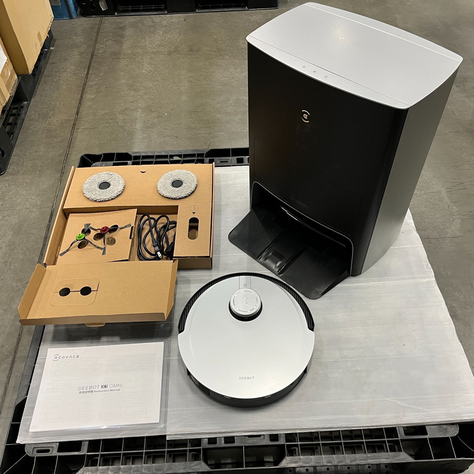 ☆通電確認済み/ジャンク☆ ecovacs DEEBOT X1 OMNI 床掃除ロボット