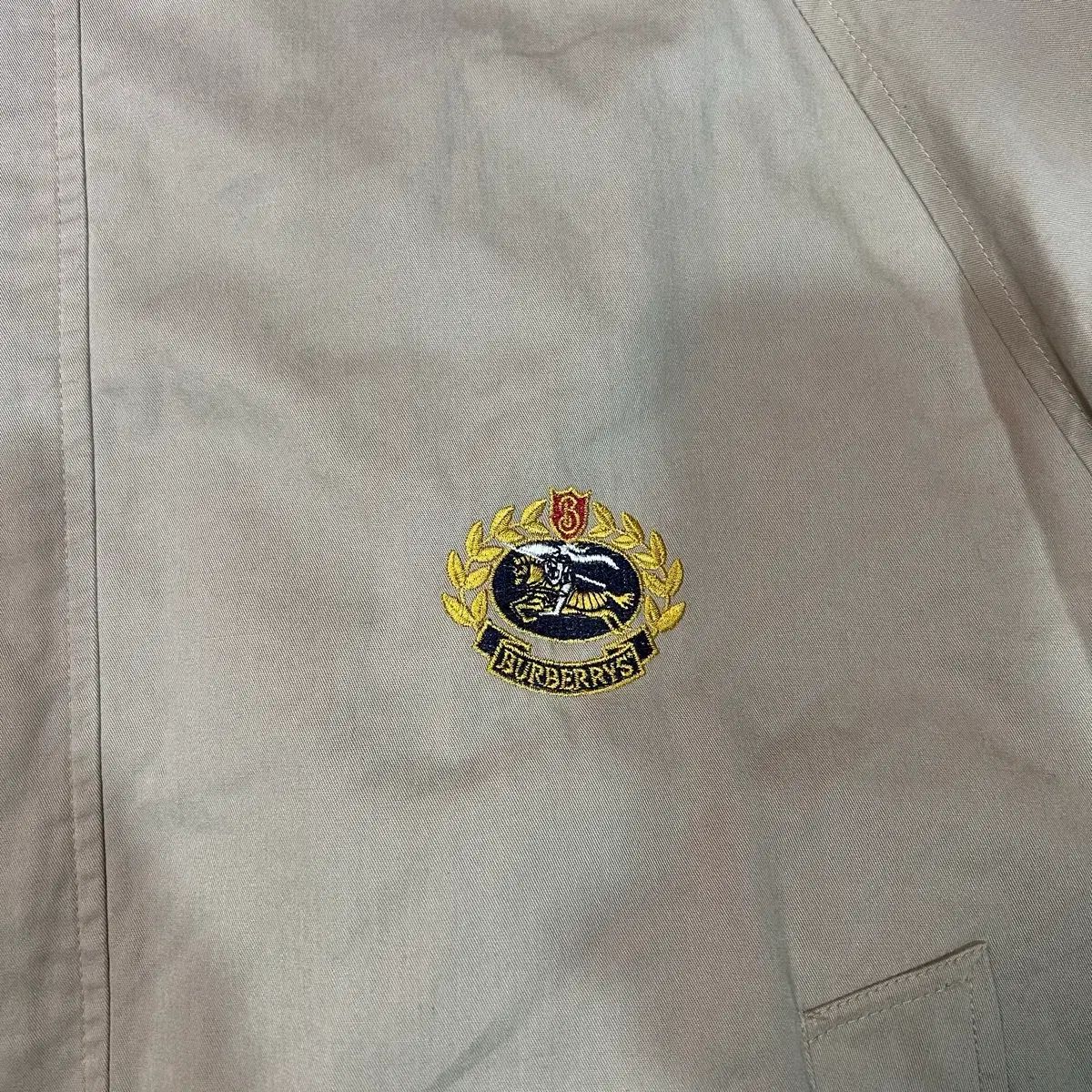 XL 90s バーバリー 刺繍 ロゴ スイングトップ ハリントンジャケット