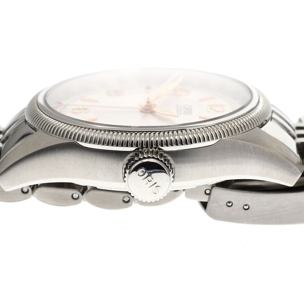  オリス ORIS 7679 ビッグクラウン ポインターデイト 自動巻き メンズ _938587 ワンポイント 自動巻き時計 腕時計(アナログ)