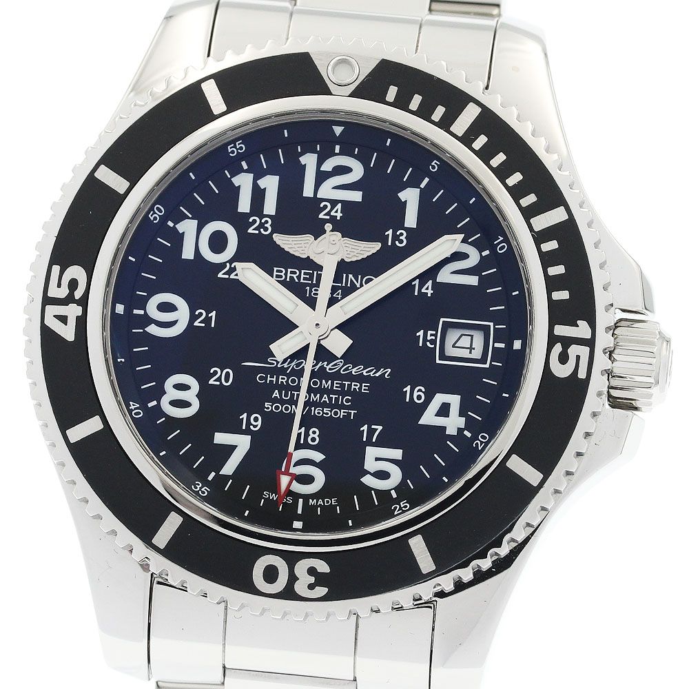 ブライトリング BREITLING A17365 スーパーオーシャンⅡ 42 デイト 自動巻き メンズ 保証書付き_935924