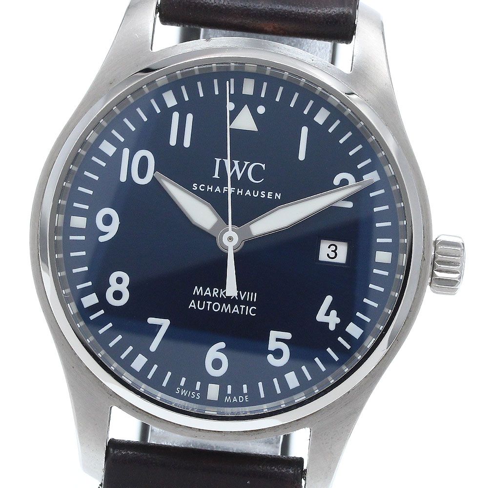 IWC SCHAFFHAUSEN IW327004 パイロットウォッチ マークXVIII プティ プランス デイト 自動巻き メンズ 保証書付き_939045