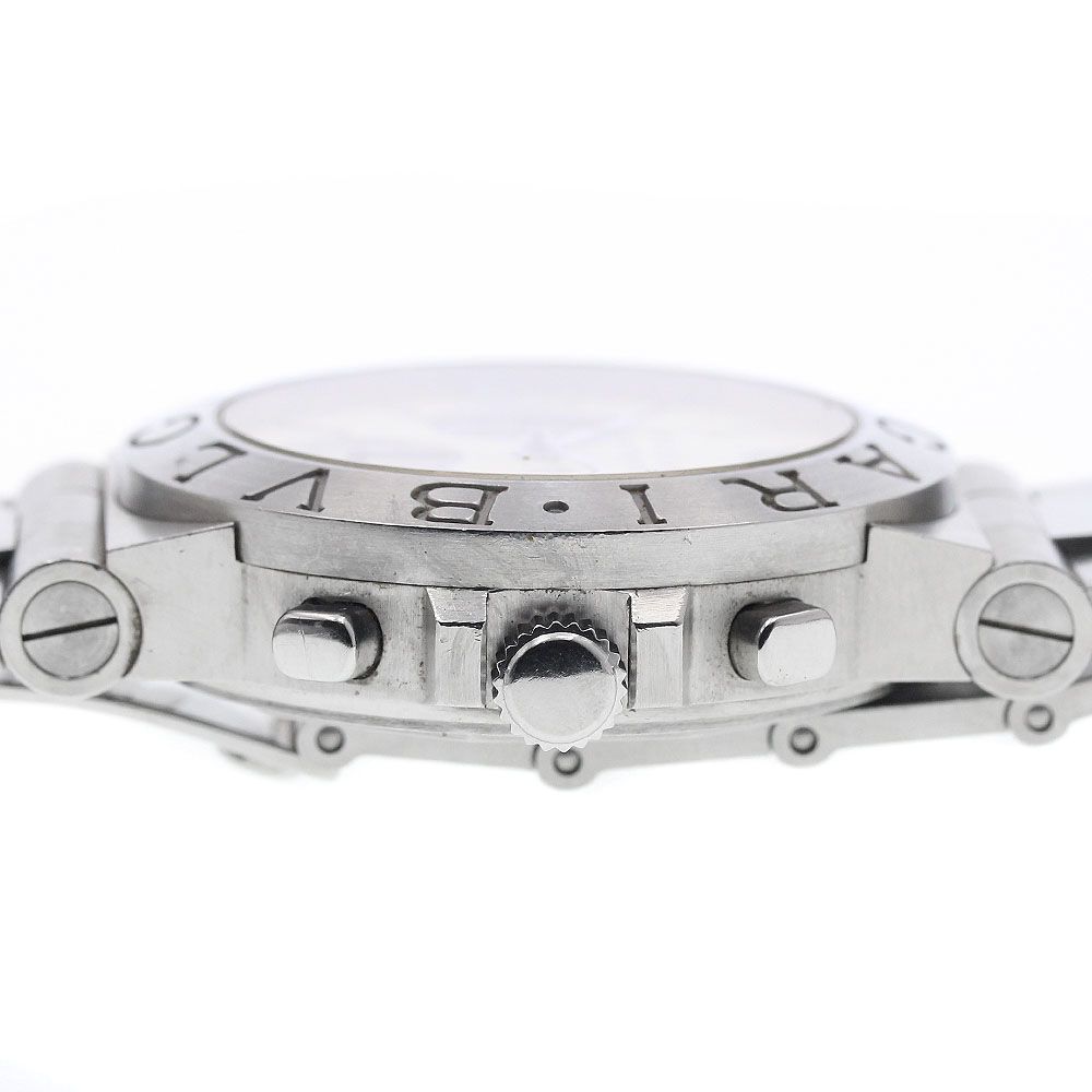  ブルガリ BVLGARI CH35S ディアゴノ スポーツ デイト クロノグラフ 自動巻き メンズ 箱 保証書付き_938936 薄手ニット 自動巻き時計 腕時計(アナログ)