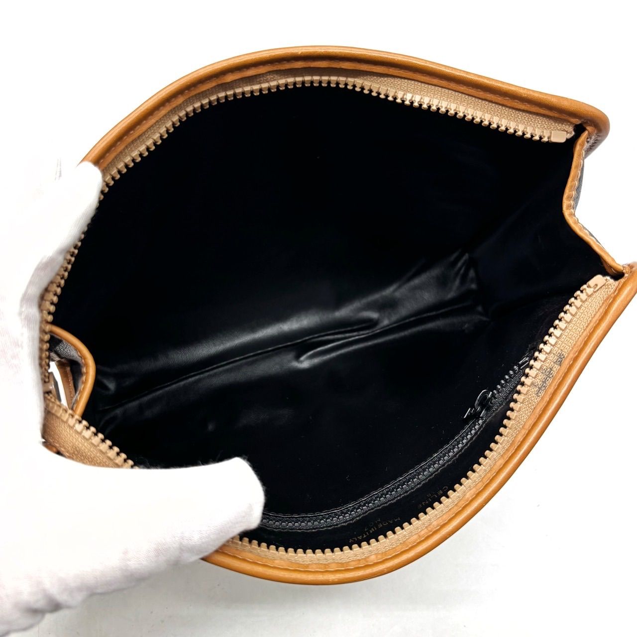 良品】CELINE セリーヌ クラッチバッグ ハンドバッグ ポーチ バイ 