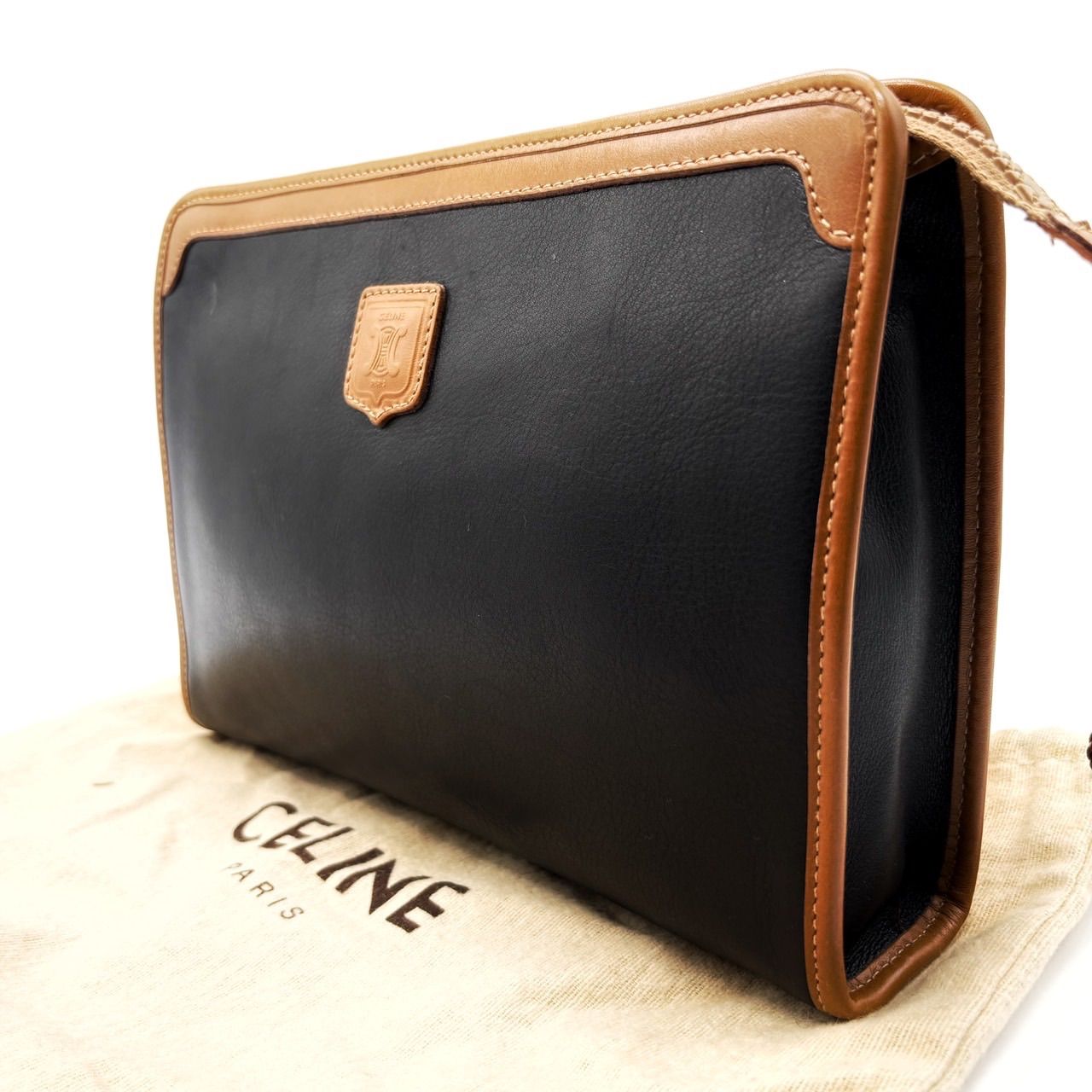 良品】CELINE セリーヌ クラッチバッグ ハンドバッグ ポーチ バイ 