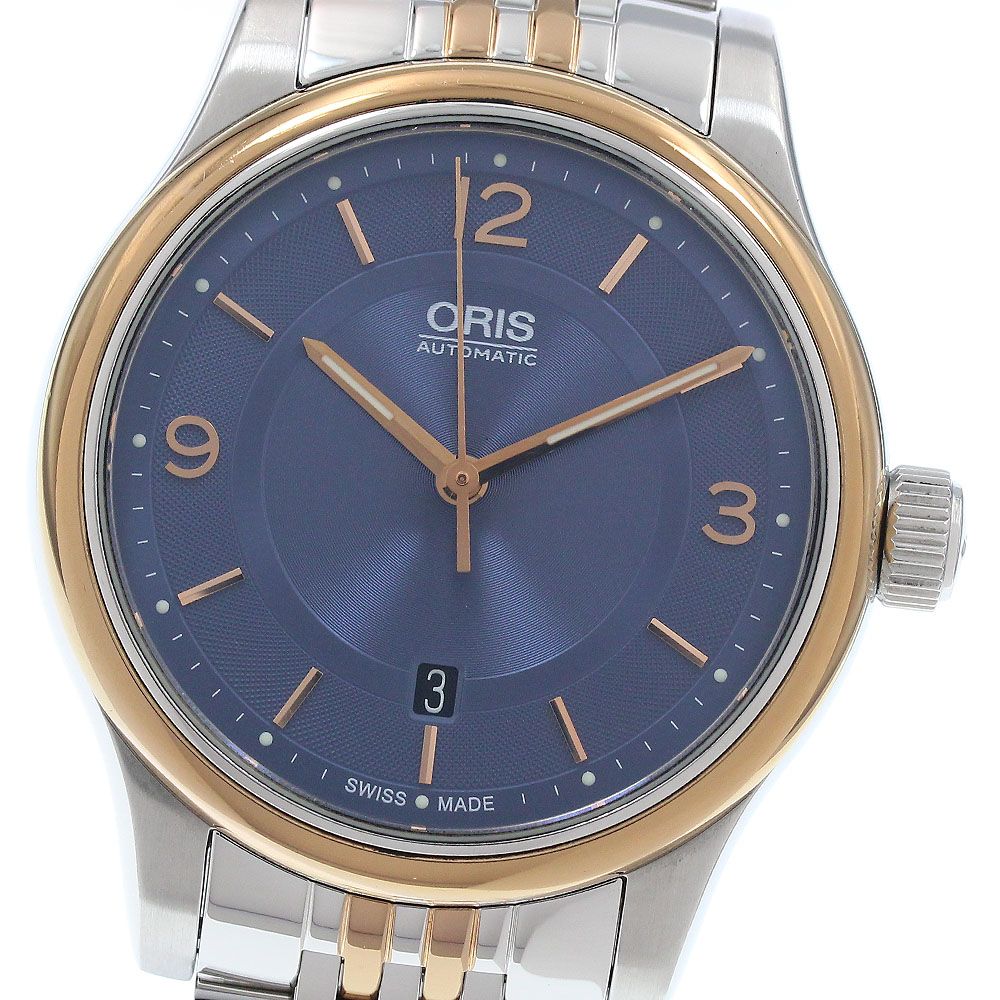 オリス ORIS 7594 クラシック デイト 自動巻き メンズ _935802