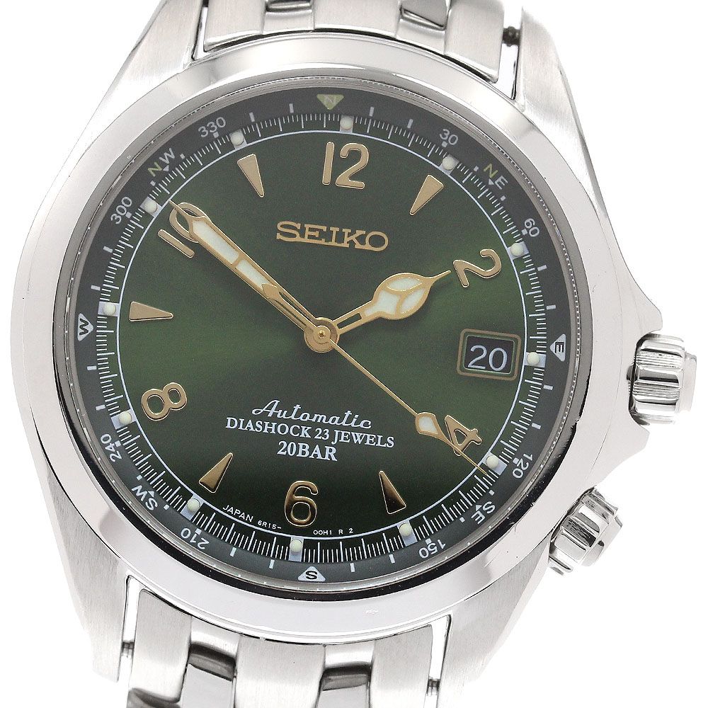 セイコー SEIKO SARB017 6R15 00E1 メカニカル アルピニスト デイト 自動巻き メンズ 保証書付き_878579