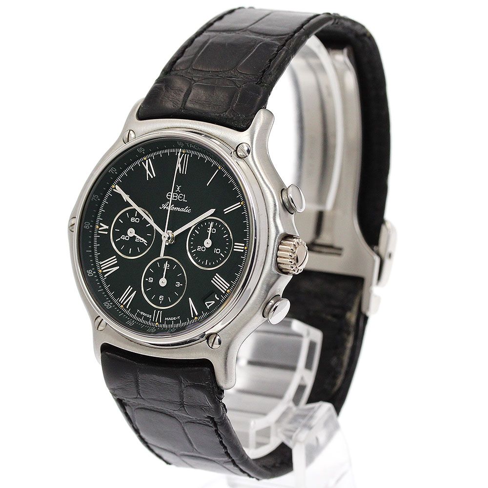  エベル EBEL 9134901 1911 クロノグラフ cal 134 自動巻き メンズ _937959 コーデセット 自動巻き時計 腕時計(アナログ)
