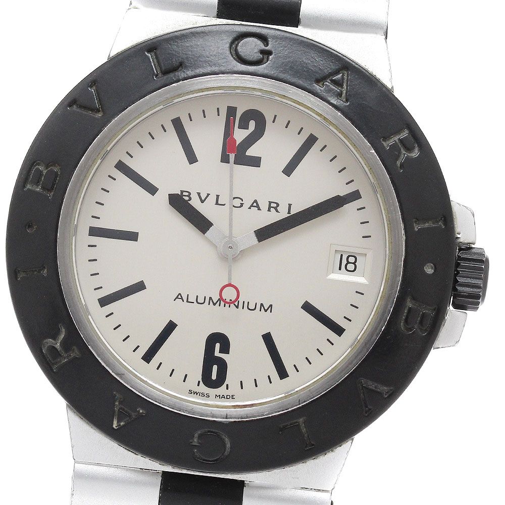 ブルガリ BVLGARI AL38A アルミニウム デイト 自動巻き メンズ _935524