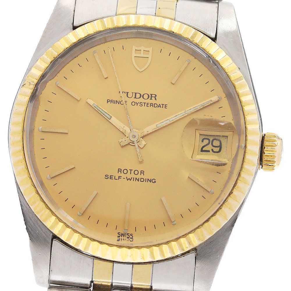 チュードル TUDOR 74033 プリンス オイスターデイト YGベゼル 自動巻き メンズ _921244
