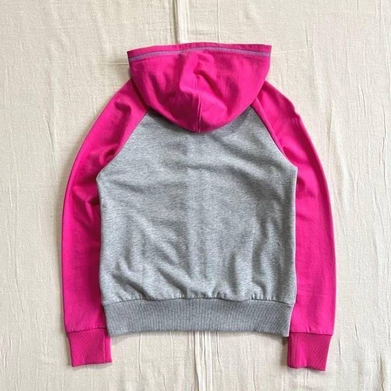00’s Vintage PUMA パーカー ピンク アーカイブ グランジ 美品 希少 00s archive OLD PUMA プーマ 配色切り替え フルジップアップ