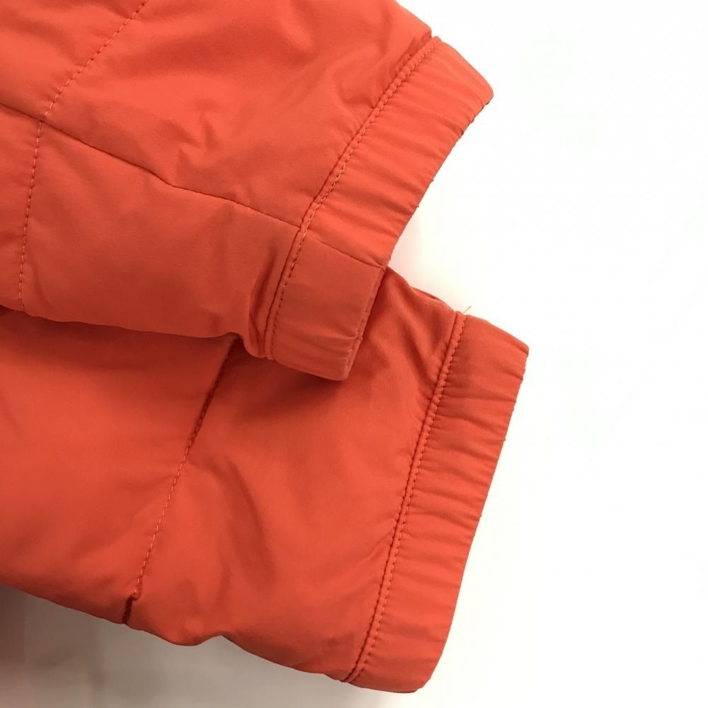 美品】デサントゴルフ 中綿ジャケット オレンジ×黒 肩ロゴ 中田英寿