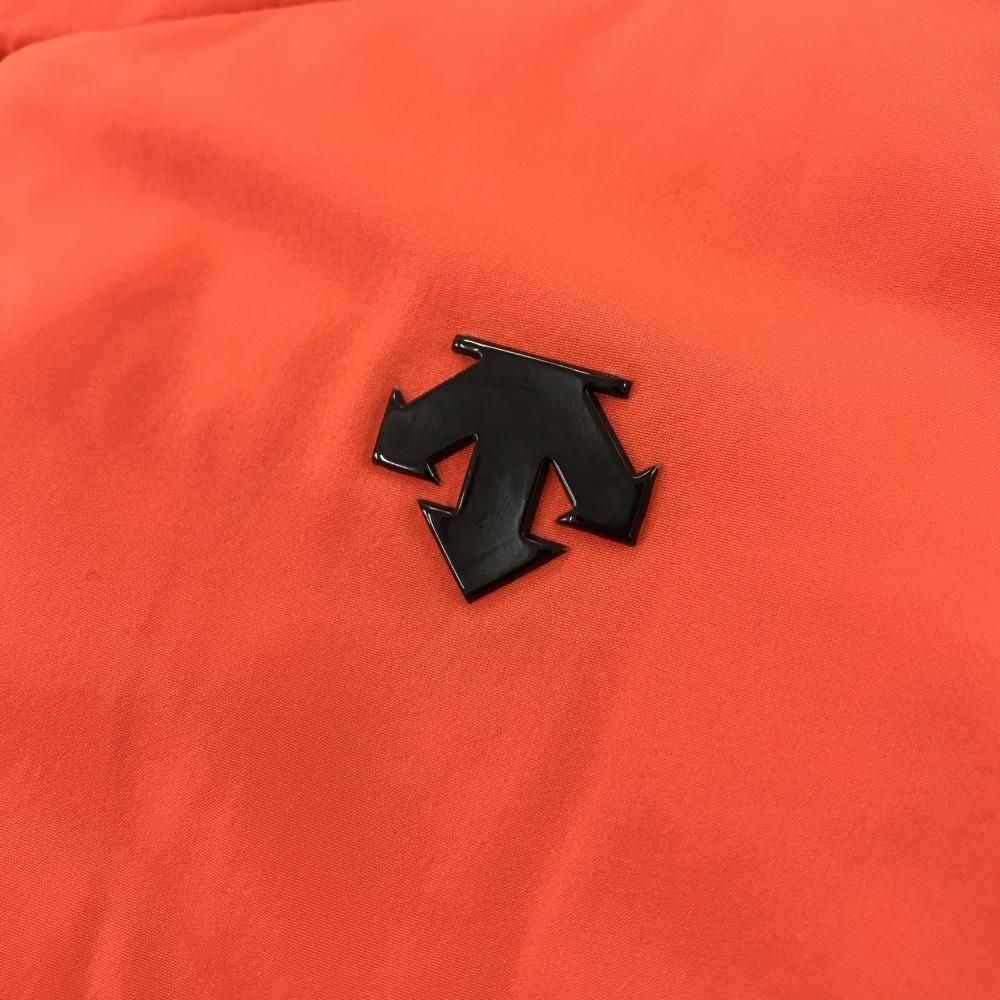 美品】デサントゴルフ 中綿ジャケット オレンジ×黒 肩ロゴ 中田英寿