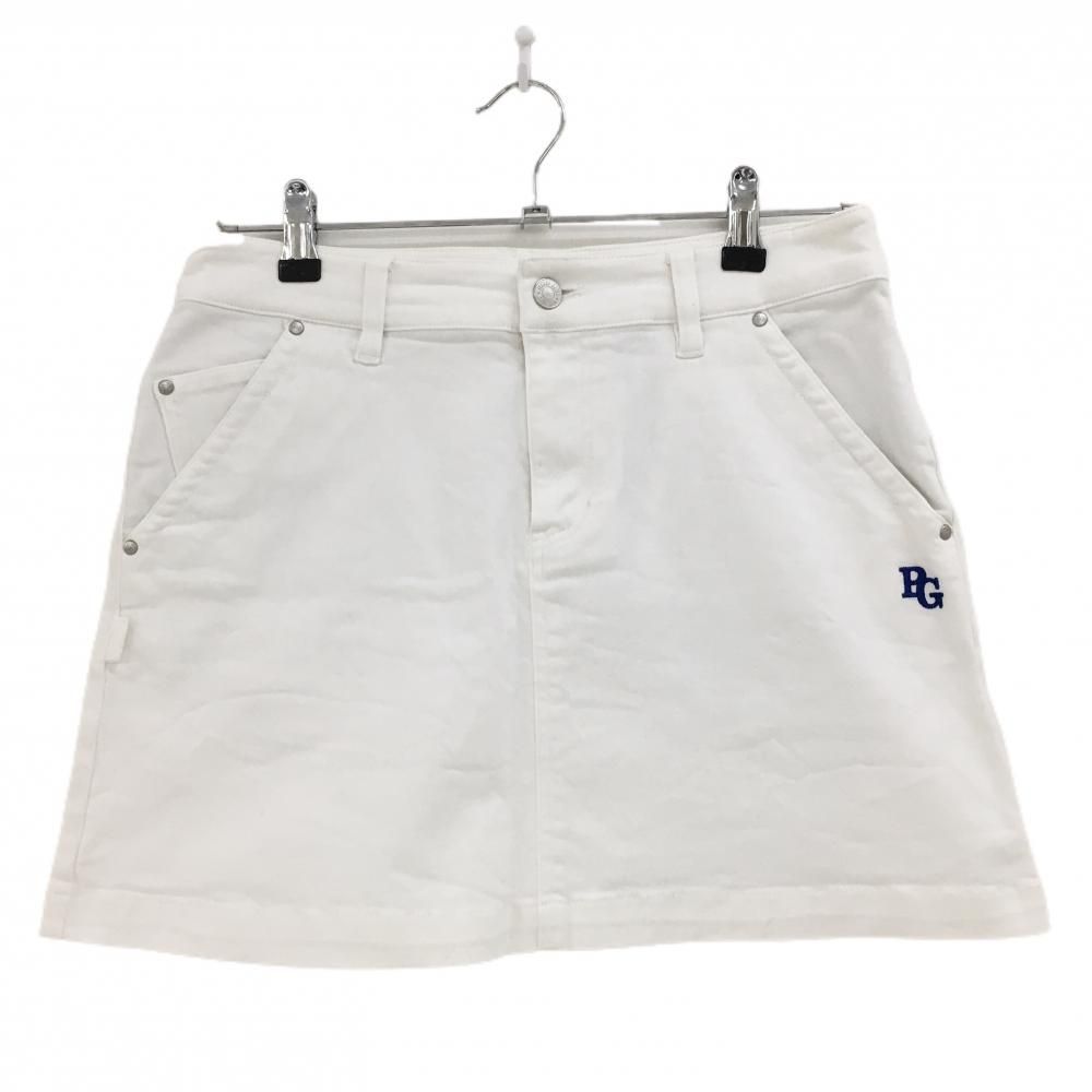 超美品】パーリーゲイツ スカート 白 スカート ストレッチ 30周年 内側