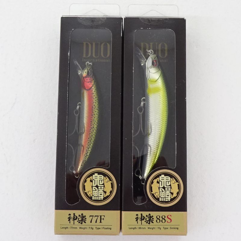 DUO 神楽77S・88S まとめ売りセット 三重店】DUO デュオ 鬼鱒 神楽 オニマス カグラ 77F 88S ルアー 計2点