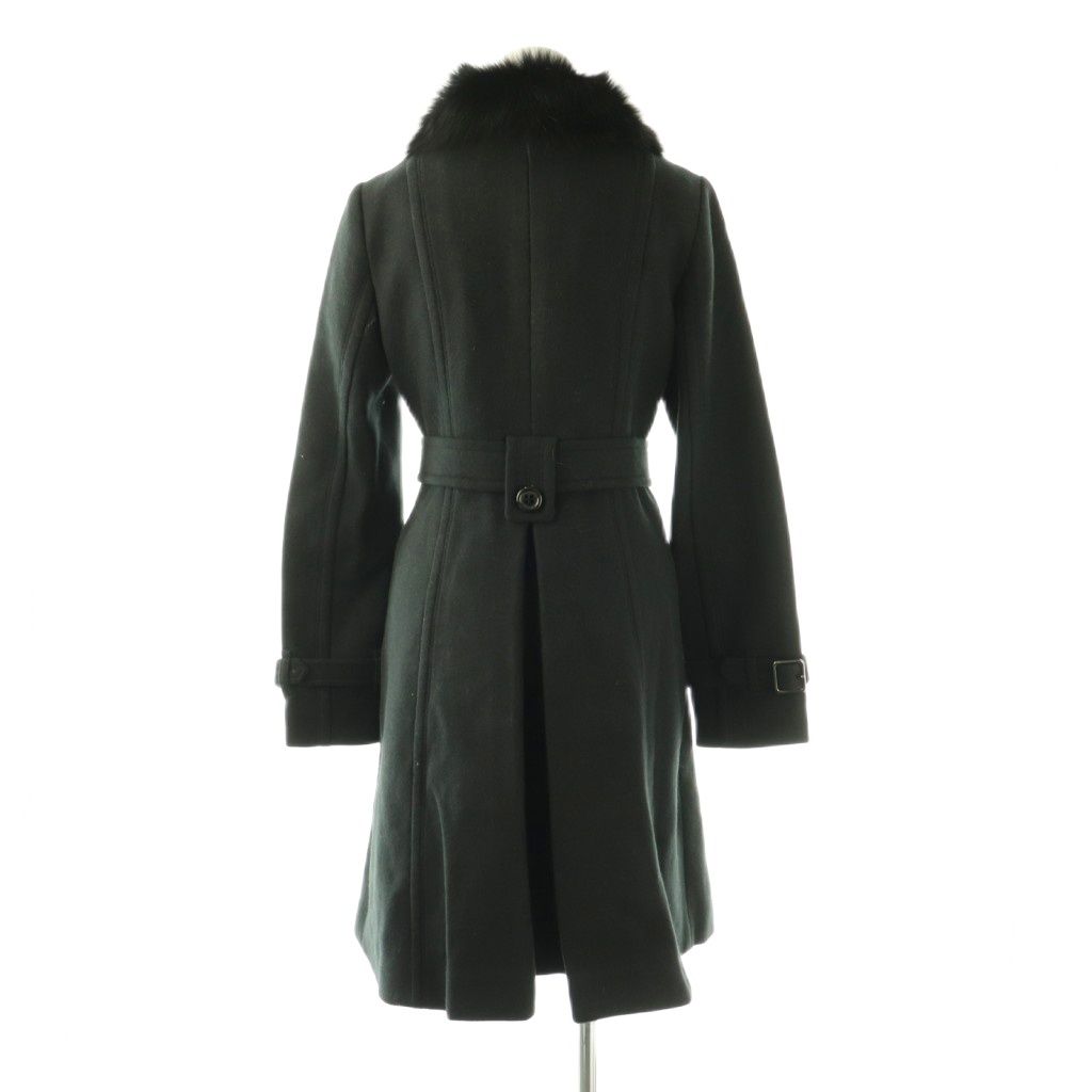 バーバリーブルーレーベル BURBERRY BLUE LABEL フォックスファー付き