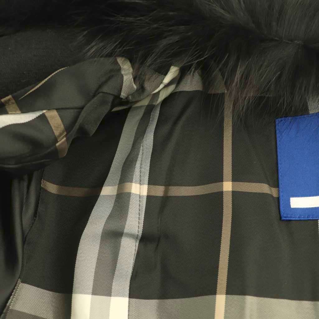 バーバリーブルーレーベル BURBERRY BLUE LABEL フォックスファー付き