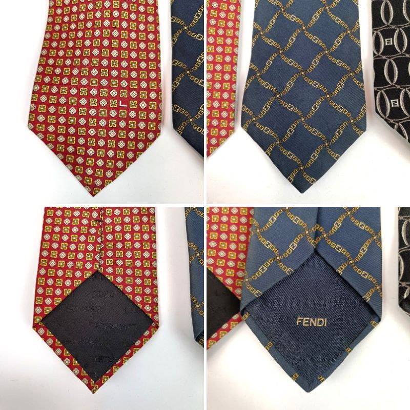 ブランドネクタイ5点セット まとめ売り フェンディ サルヴァトーレ
