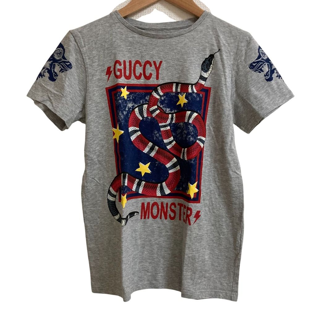 新品未使用 タグ付き GUCCI グッチ スネーク キッズ Tシャツ シャツ 美品 GUCCI グッチ チルドレン スネークプリント クルーネック