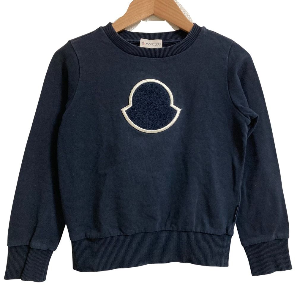 美品 MONCLER モンクレール ロゴ クルーネック スウェット プル