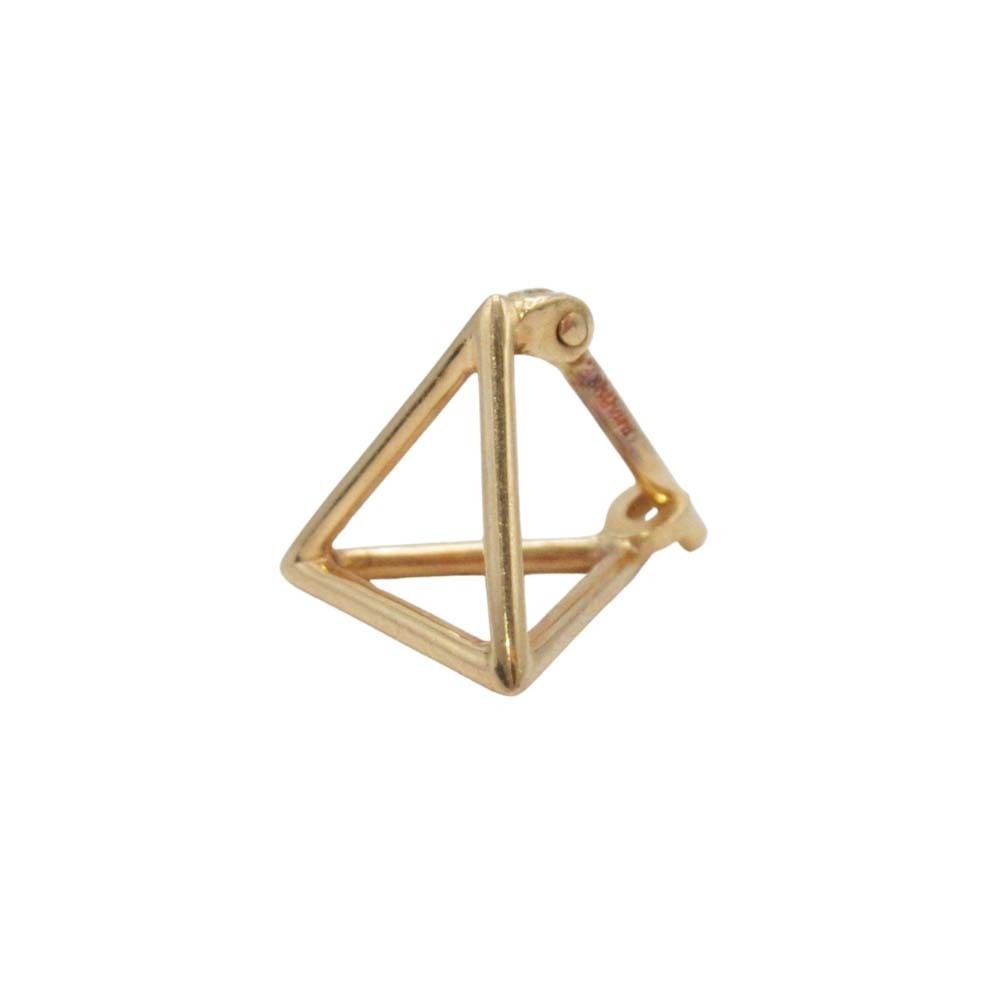 新品同様 SHIHARA シハラ Triangle Pierce 10 片耳用 立体 三角