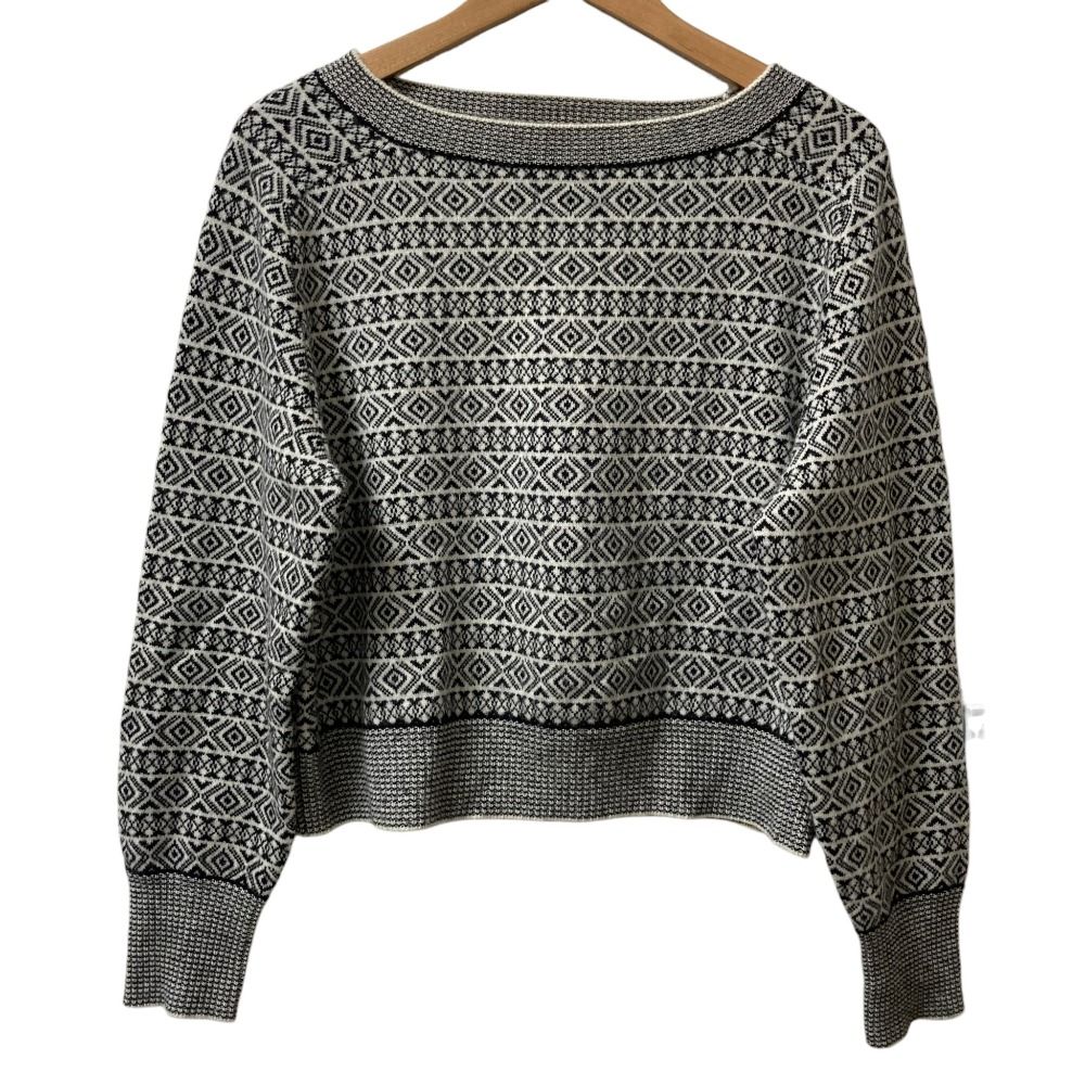 購入 美品 theory セオリー フェアアイル柄 カシミヤ ニット